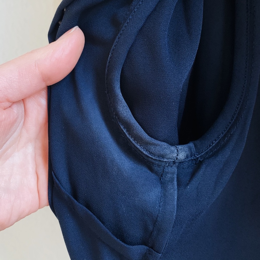 Navy Spring Blouse - Picture 6 of 6